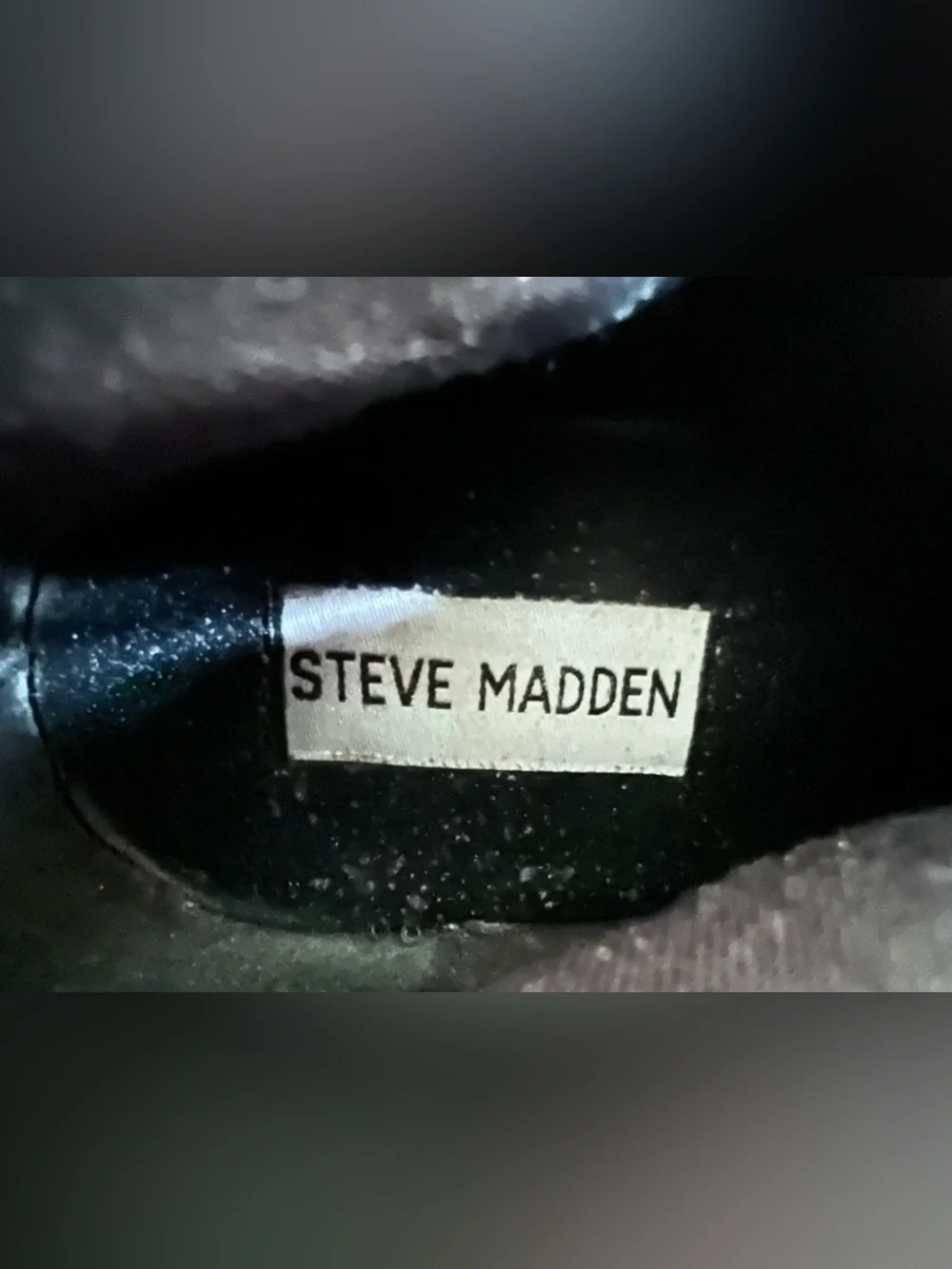 Studded Black Leather Ankle Boots - Steve Madden - size 40